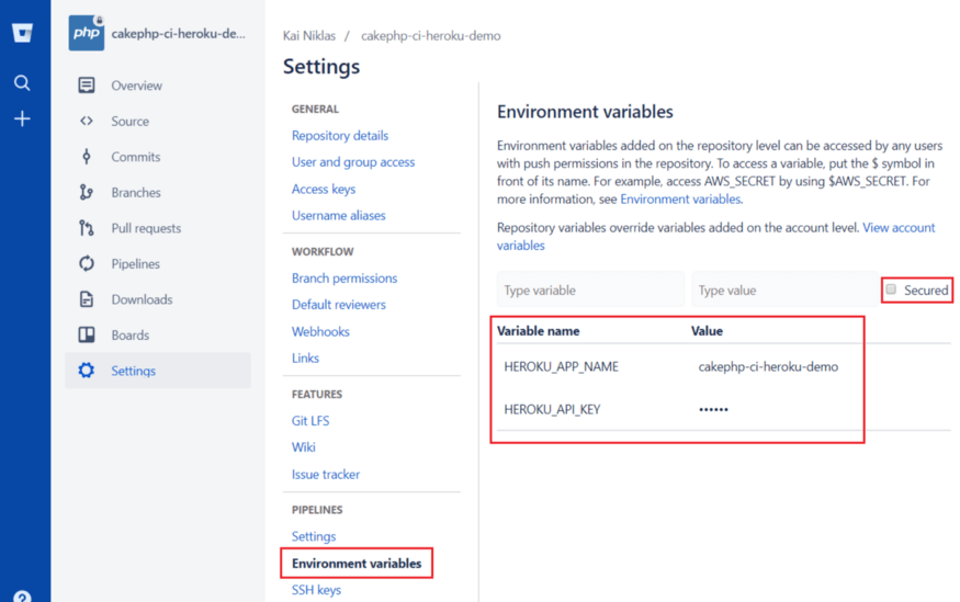 Configure the environment variable